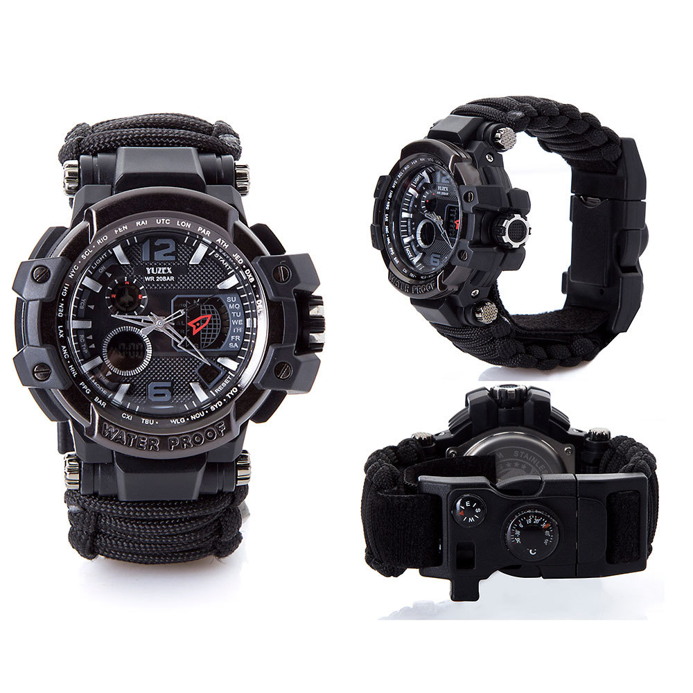 2022 New Top Brand Fashion Men's Watches 23-in-1 Multi-Functional Outdoor Survival Waterproof Sports Watches