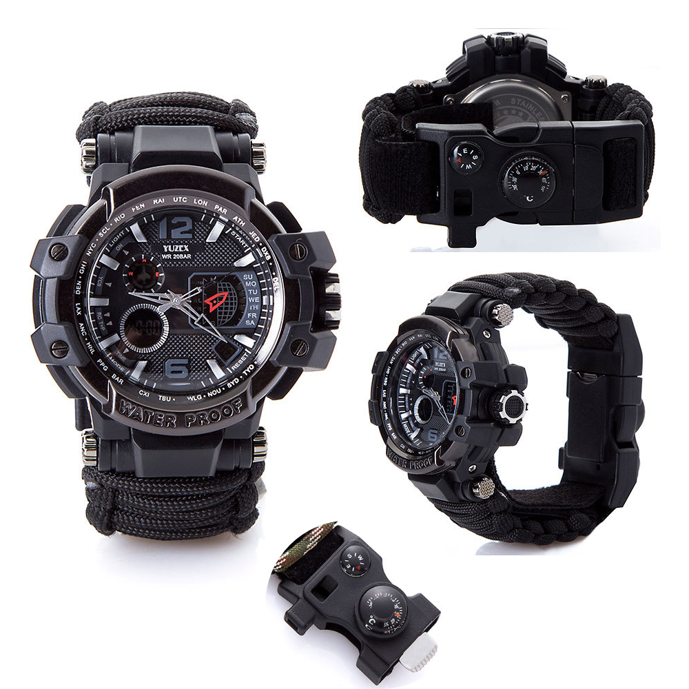 2022 New Top Brand Fashion Men's Watches 23-in-1 Multi-Functional Outdoor Survival Waterproof Sports Watches