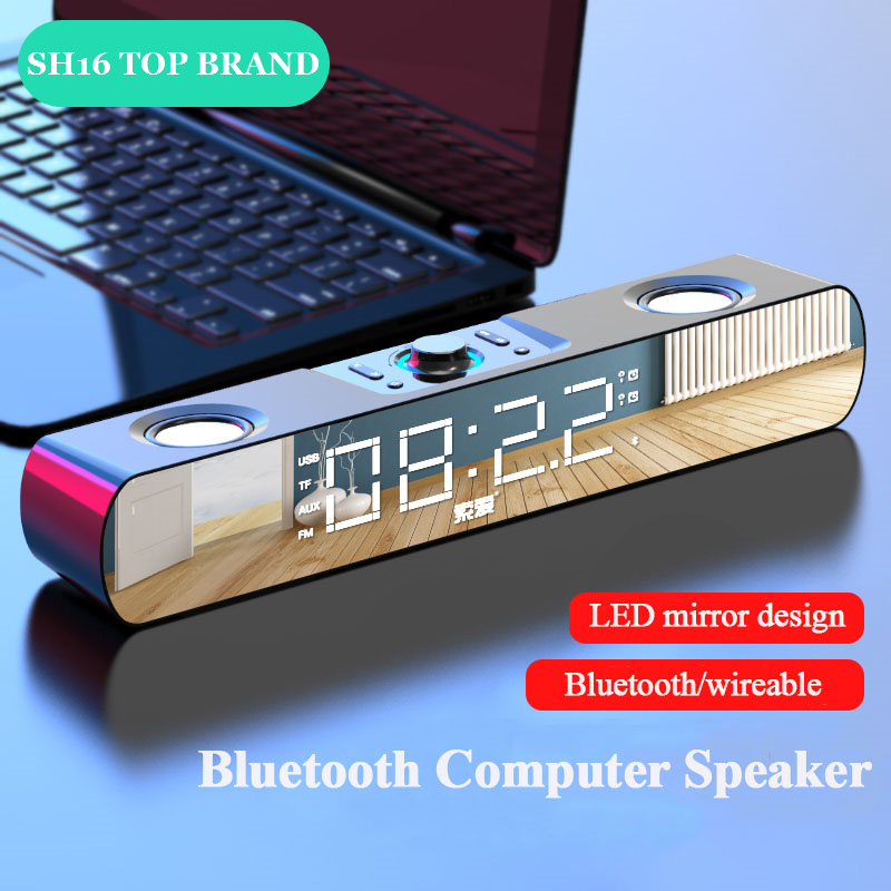 SH16 Bluetooth Speaker Imported Top Brands 6D Surround Stereo Subwoofer Bar Speaker