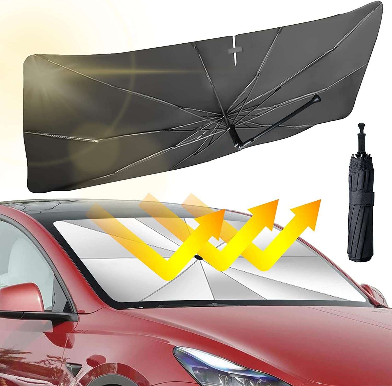 【Hot Sale 34% OFF】Car Windshield Sun Shade Umbrella