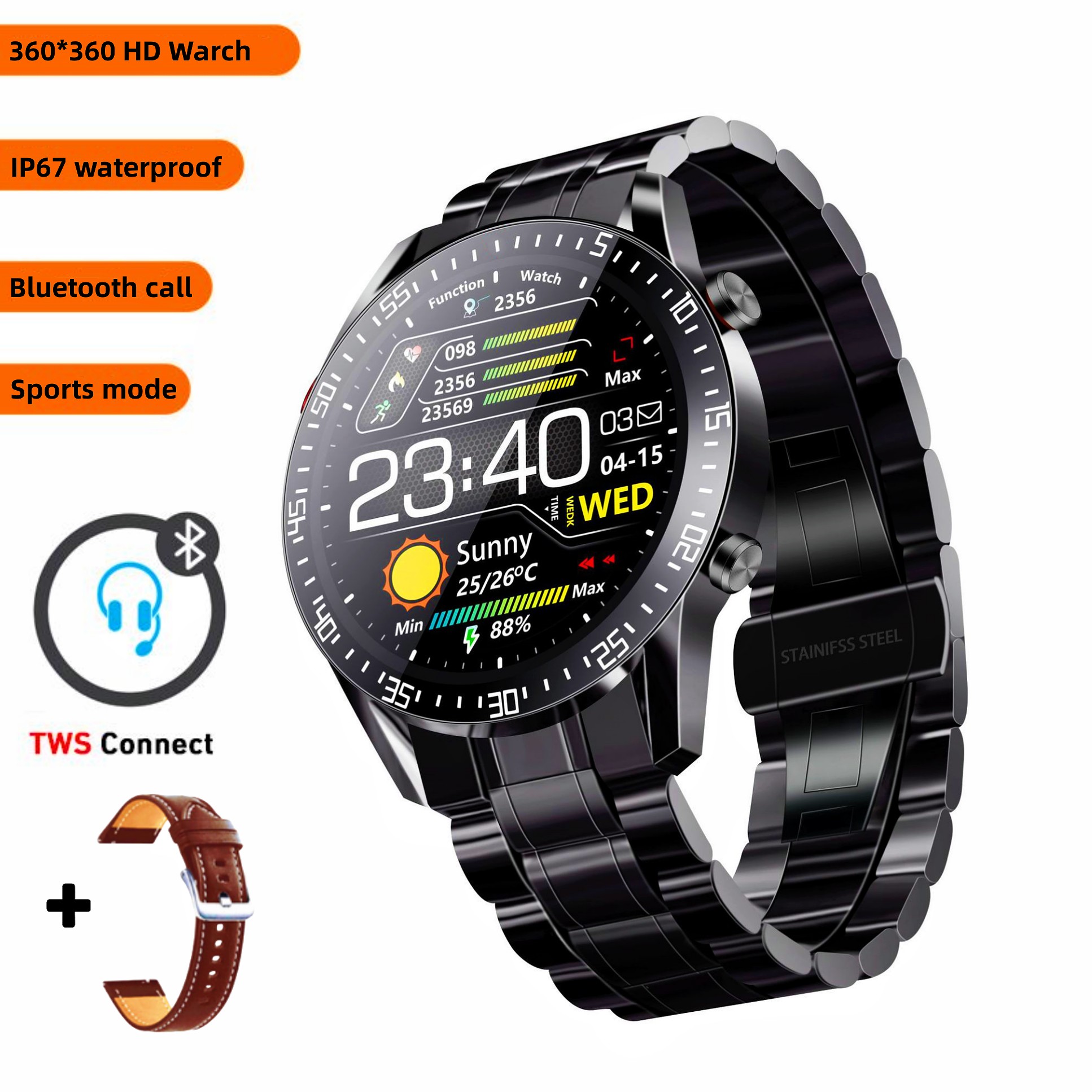 2023 SmartWatch Multifunctional Bluetooth Talk Casual Smart Watch For Men Women