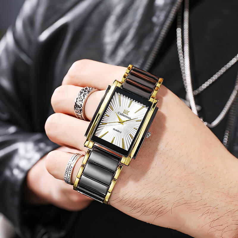 Women's Watch Square Quartz Steel Band Business Watch