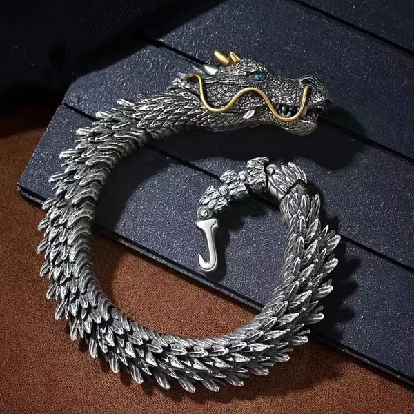 Dragon Charm Bracelet – Hand-Forged Artisan Jewelry