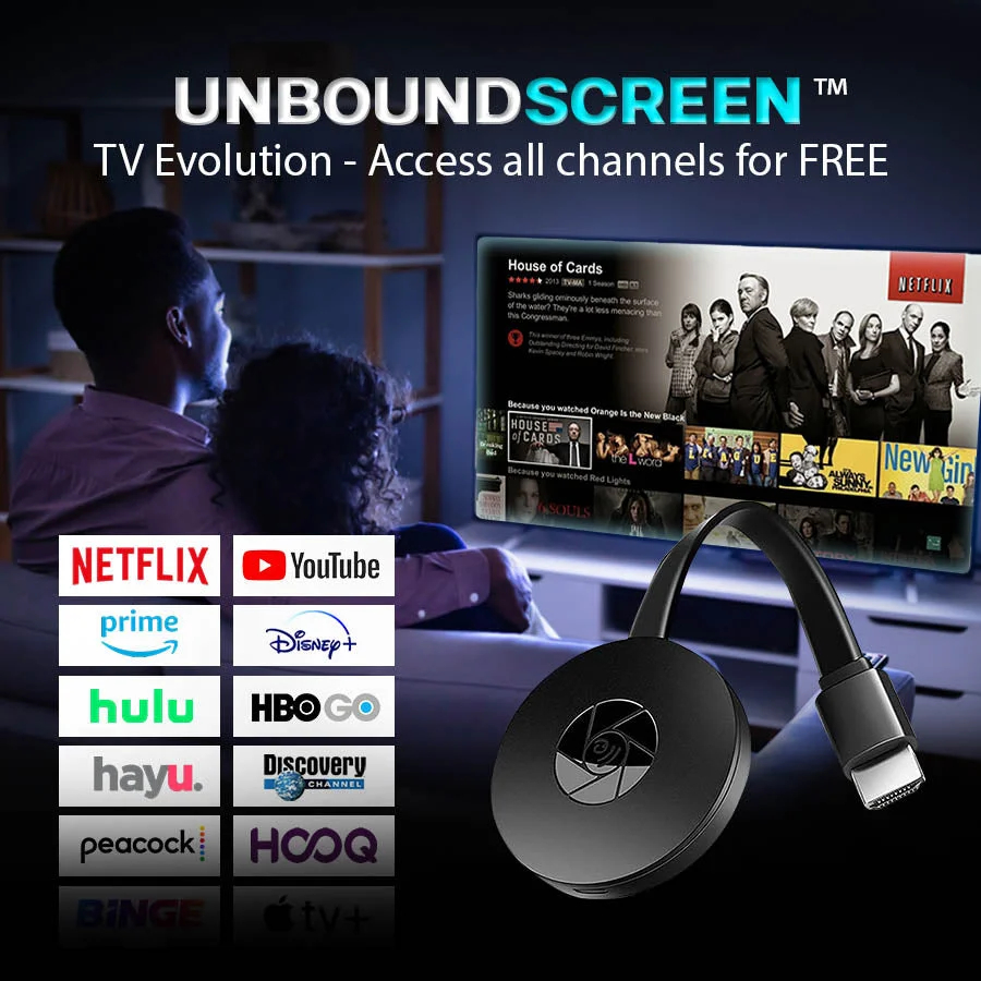 UnboundScreen™ TV Evolution - Access all channels for FREE