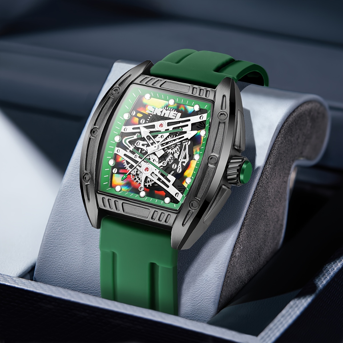 Skeleton fashion luminous watch