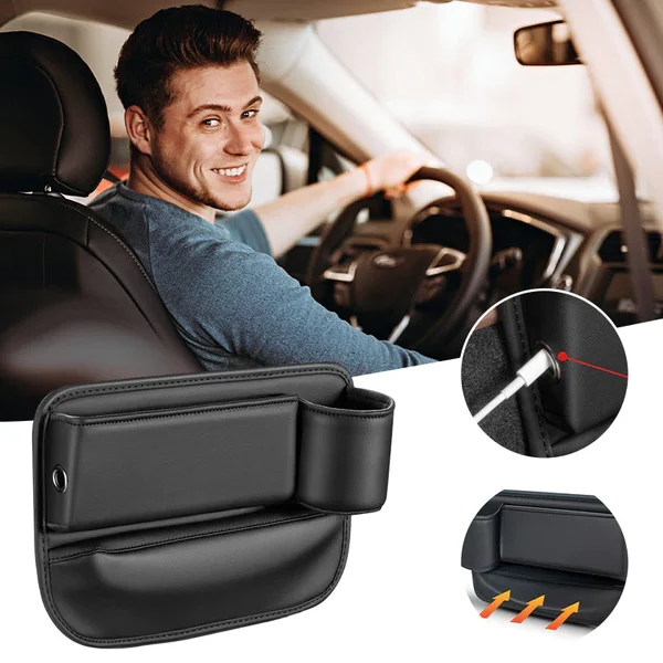Car leather cup holder gap bag（Big price cuts）