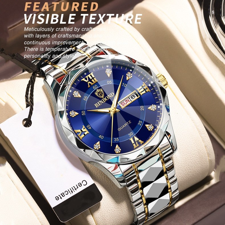 Waterproof Top Brand Luxury Man Wristwatch With Luminous