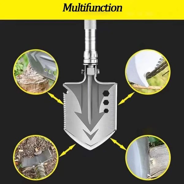Hot sale 49% off-Multi-Purpose Camping Survival Shovel With Camouflage Bag