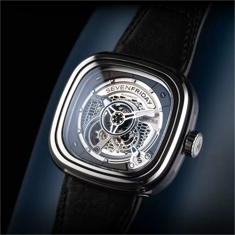 Swiss fully automatic hollowed out mechanical wristwatch