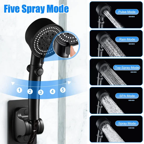 Multifunctional One-button Adjustment Shower Head