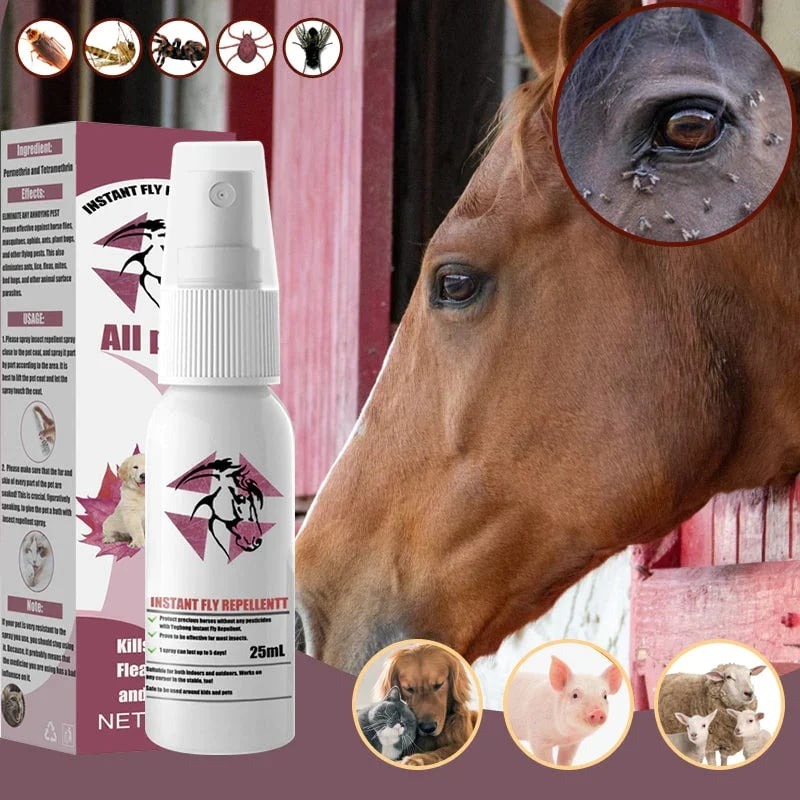 Last Day Promotion（2pcs）2024 New Year Hot Sale-Equine Fly Repellent Pet external Tick and tick anti-itch spray