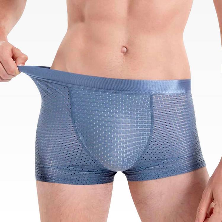 Hot Sale - 1 Set of 4 Colors Men's Bamboo Fiber Breathable Boxer Shorts