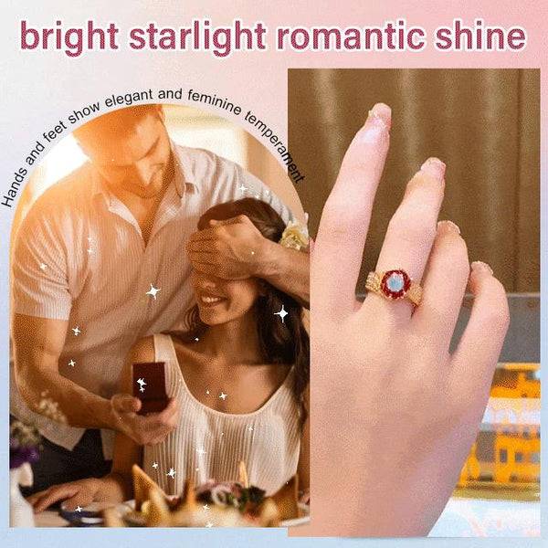 Best Selling 3 Carat Dove Egg Triple Row Diamond Wire Ring (Adjustable Opening)