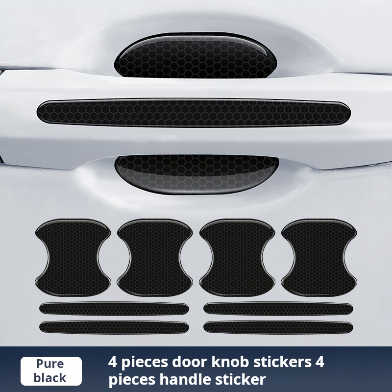 Carbon Fiber Car Door Handle Cup Covers (4 pcs)(Used for 4 car doors)
