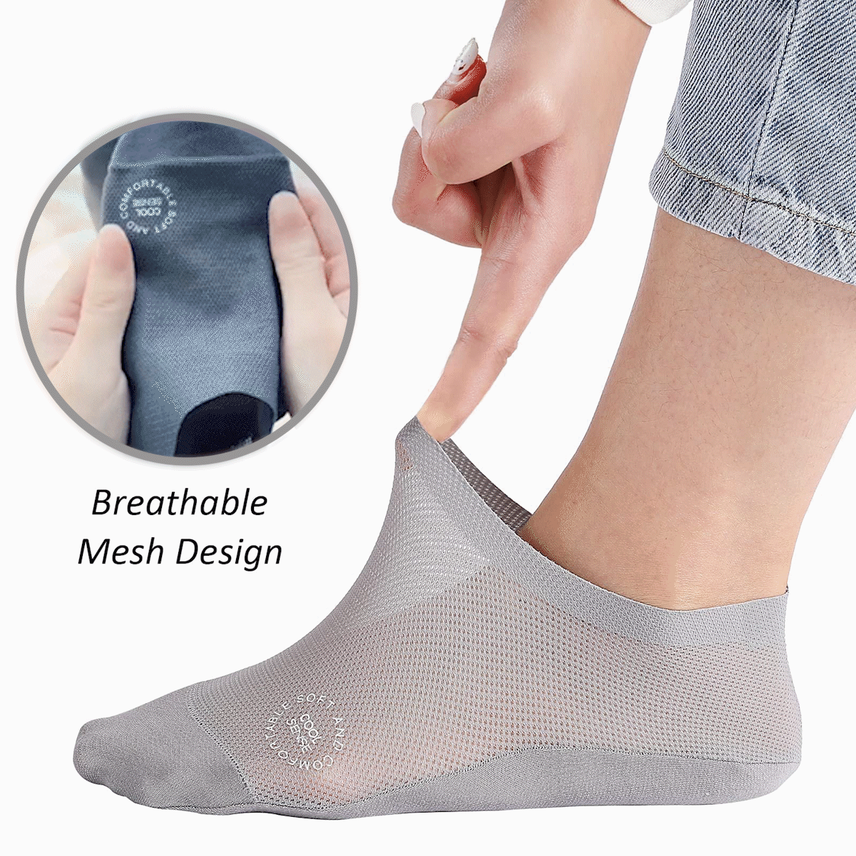 〖Hot Sale 49% OFF〗⭐Ultra Thin Liner Non Slip No Show Socks (3 Pairs)