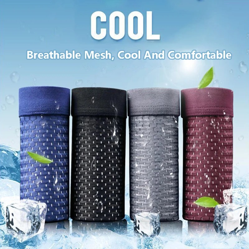 Hot Sale - 1 Set of 4 Colors Men's Bamboo Fiber Breathable Boxer Shorts