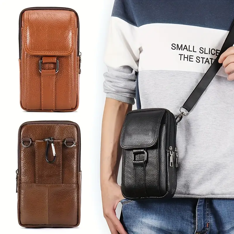 Premium Genuine Leather Waist Bag
