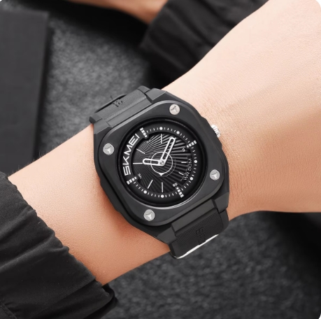 Skmei men's digital watch, sports watch with hand display, waterproof electronic wristwatch
