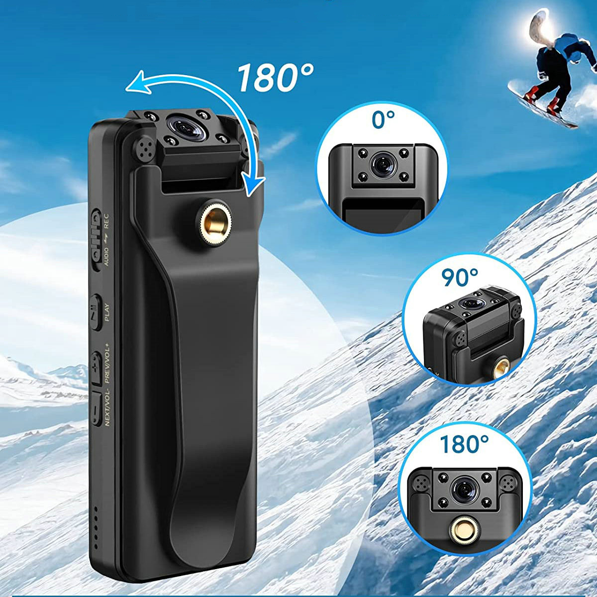 NEW HD 1080P Noise Reduction Camera WIFI Sports Recorder