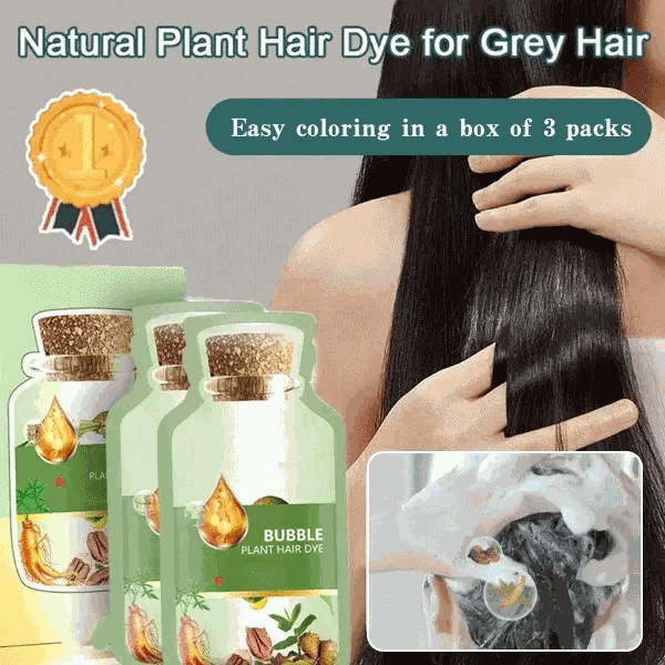 （3 Packs）Natural Plant Hair Dye