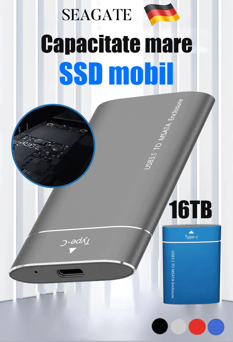The latest technology portable SSD