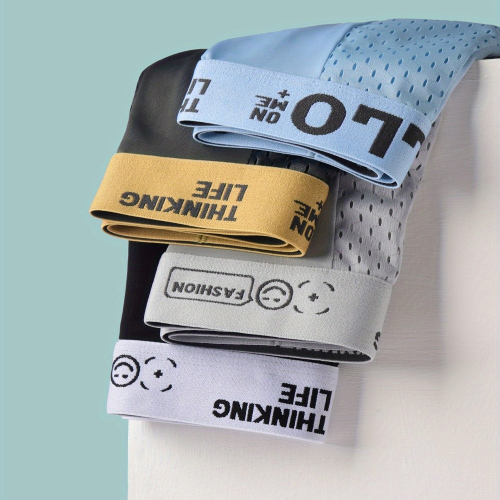 Hot Sale - 1 Set of 4 Colors Men's Bamboo Fiber Breathable Boxer Shorts