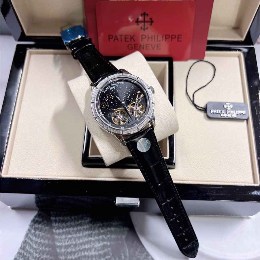 Double tourbillon hollow mechanical watch