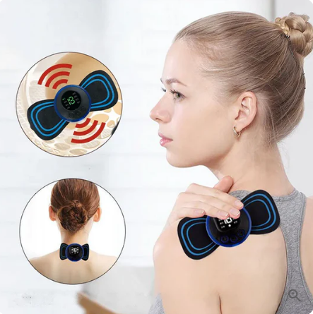 Hot Sale-Portable Massager with 8 Modes and LCD Screen - Mini Muscle Stimulator for Pain Relief