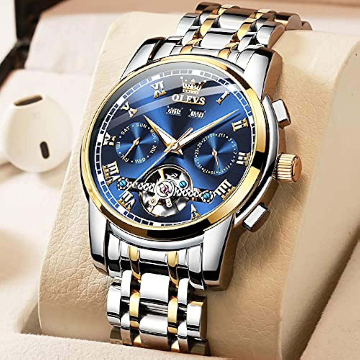 Men Day-Date Luxury OLEVS Big Face Wristwatches