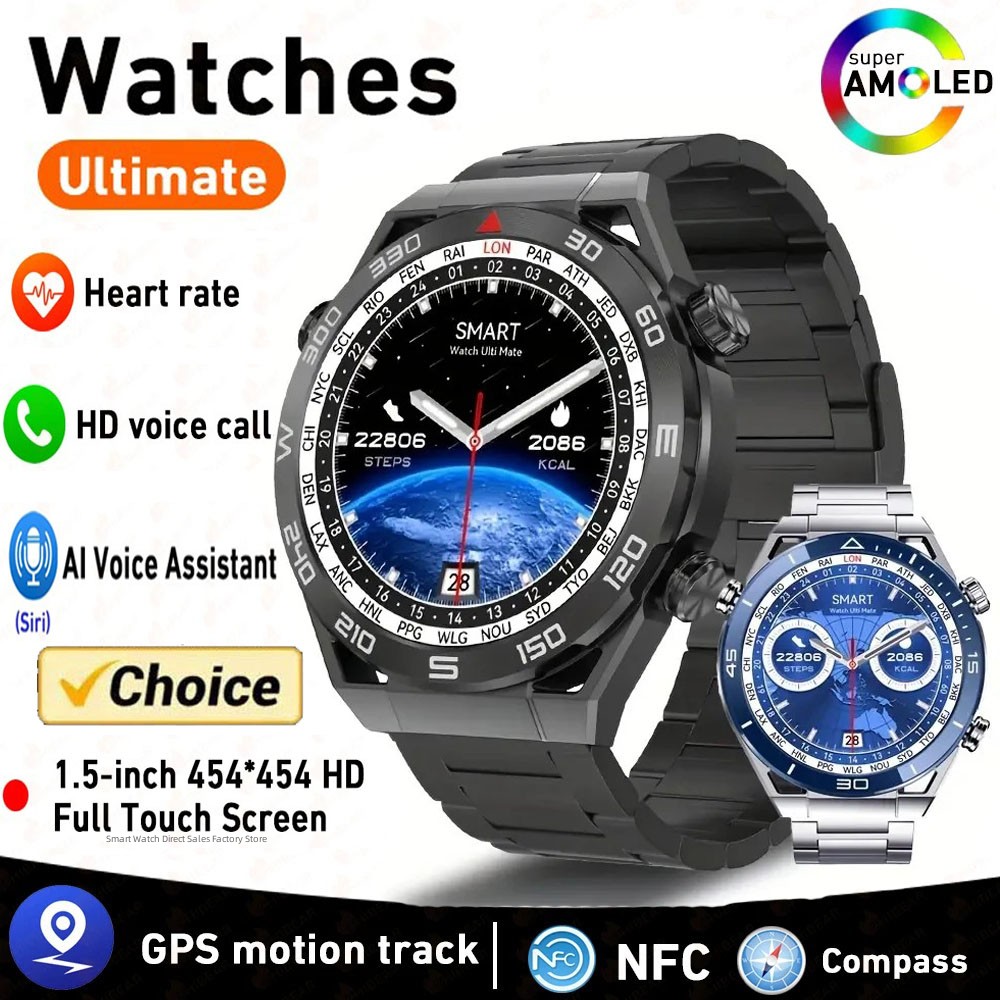 2026 New Laser ECG PPG Heart Rate Health Tracker Smart Watch