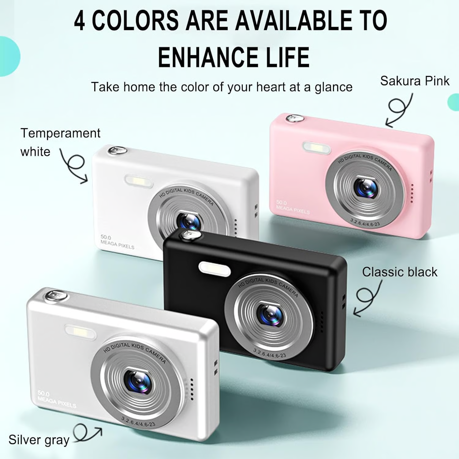 4k ultra-clear 50-megapixel 16x zoom digital camera