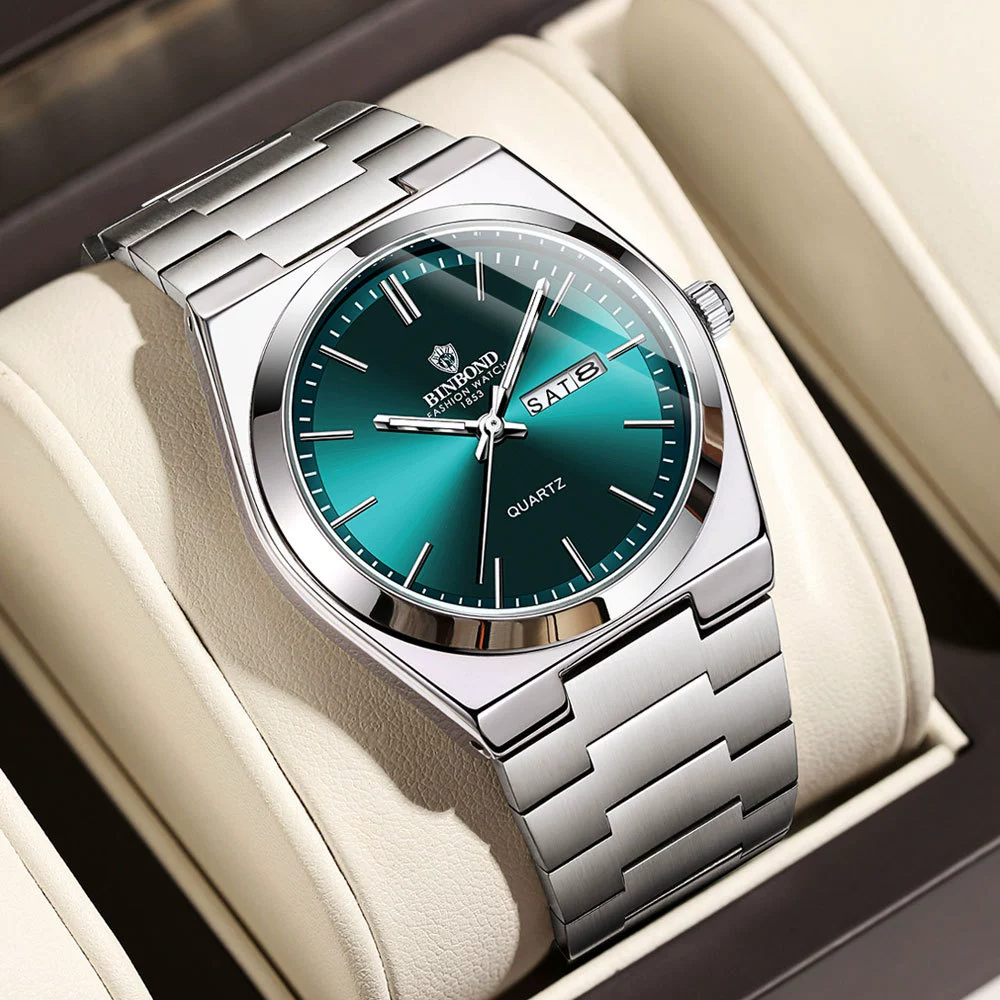 ⭐Hot Sale 49% OFF❤️BINBOND New Men's Watch Automatic Waterproof Fashion Business Trend Dual Calendar Men's Luxury Wristwatch