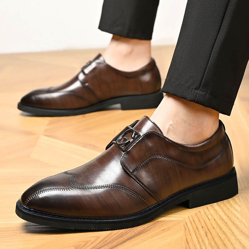 2025 new men's fashion brand classic leather shoes (suitable for various occasions)