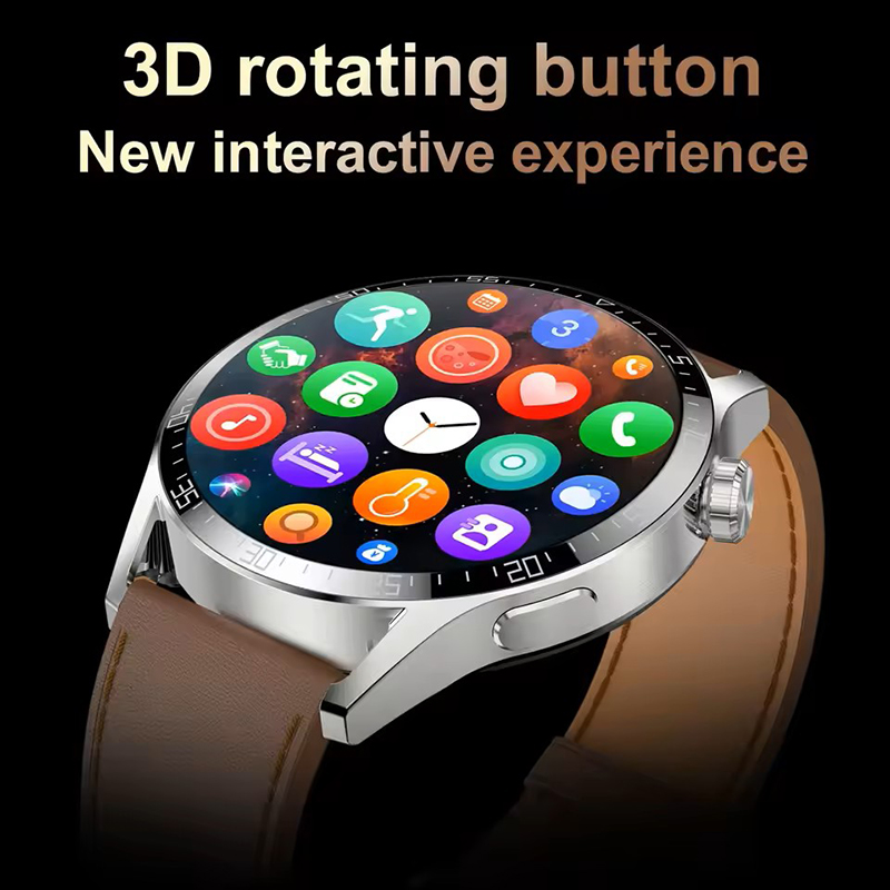 SK37 Smart Watch 1.53inch Bluetooth Call AI Voice Music Player NFC Rotate Button Always On Display Wireless Charging