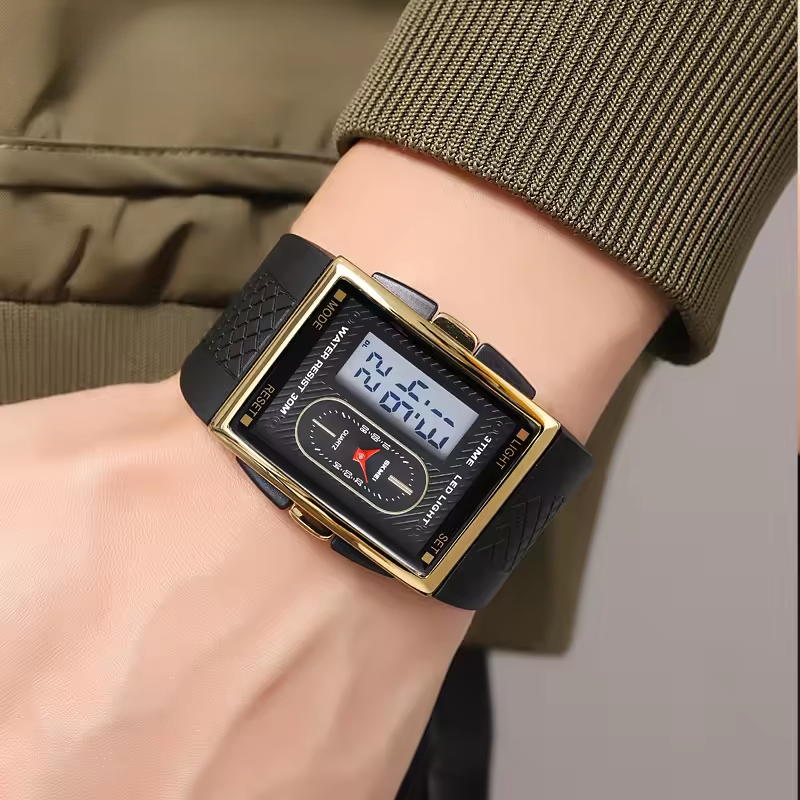 SKMEI Men's LED Electronic Watch, Japanese digital movement Military Chronograph, waterproof, 3bar, 2213