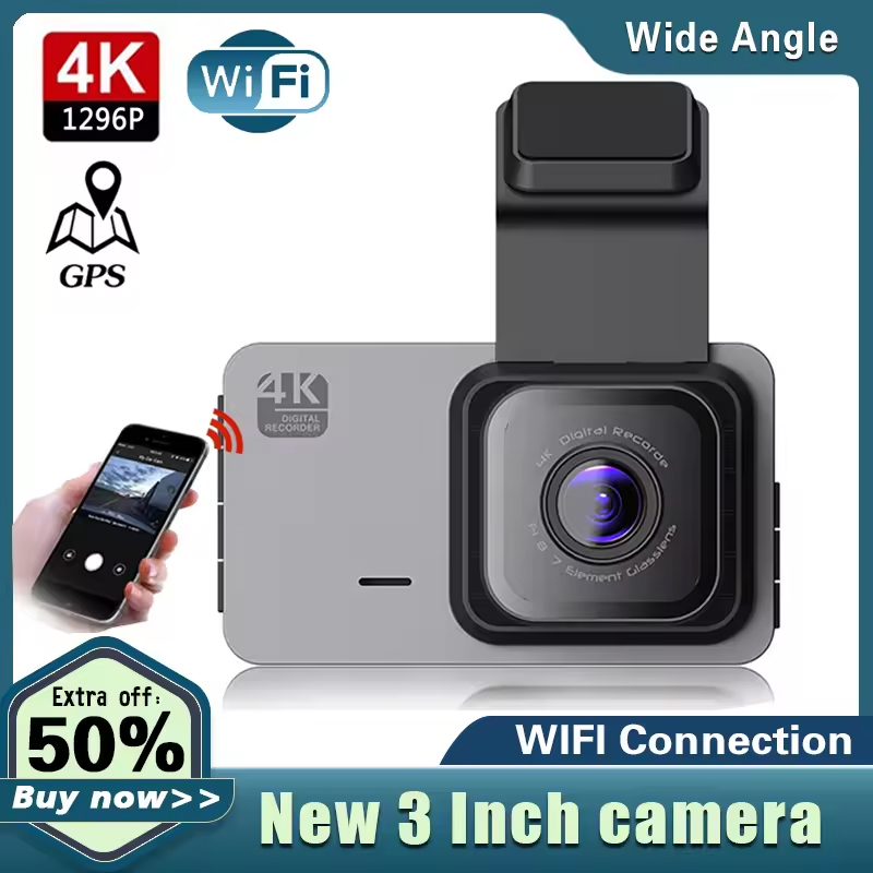HD Dash Cam with WiFi &amp; GPS