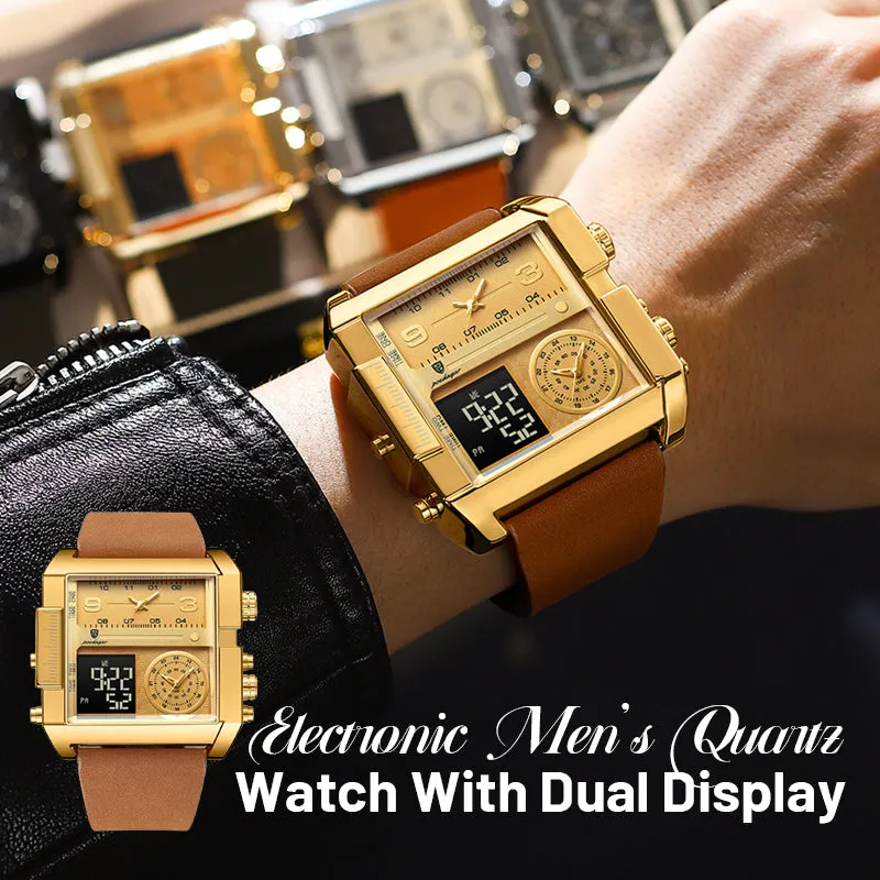 Hot sale!! Dual display electronic quartz watch