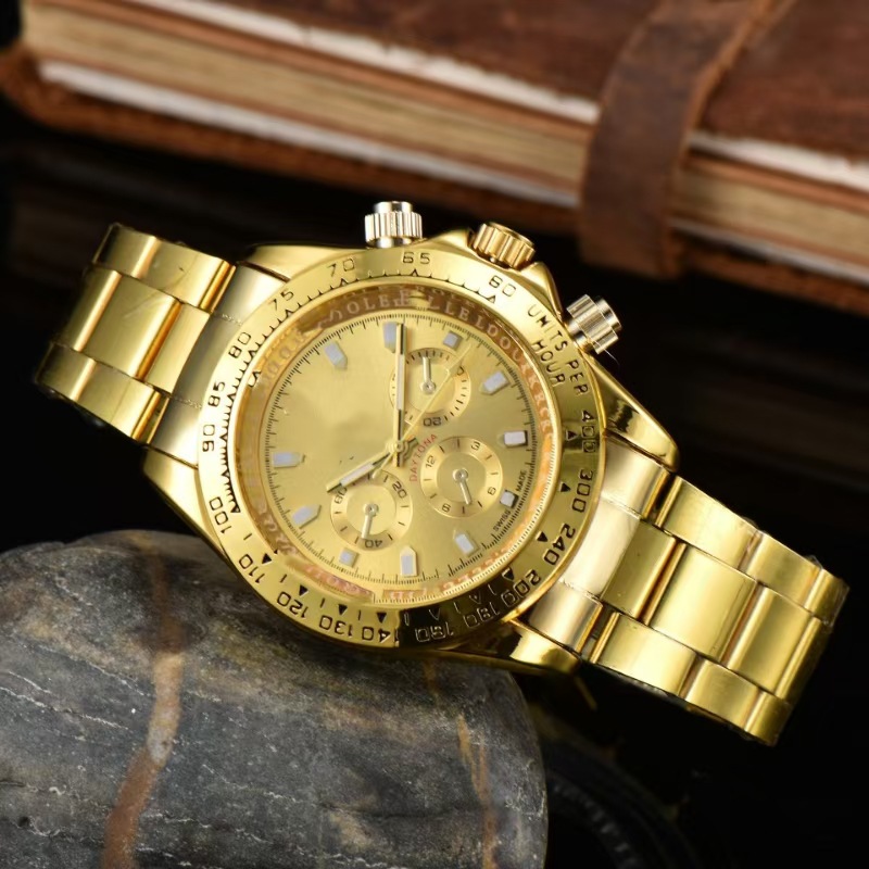 Quartz watch steel band men's watch
