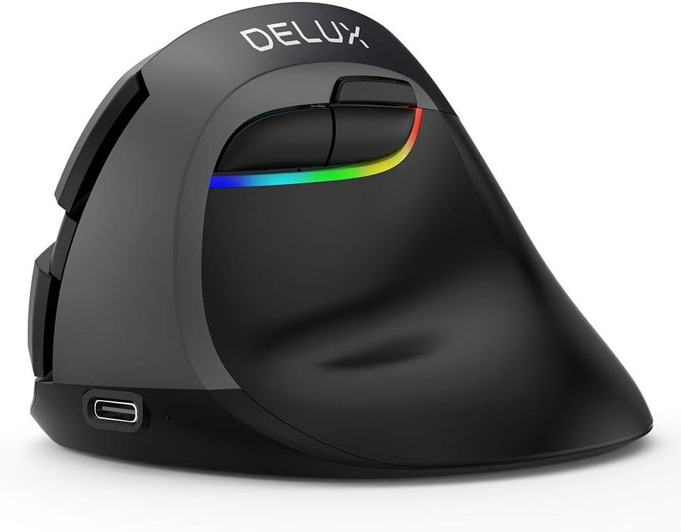 DELUX Vertical Mouse Wireless