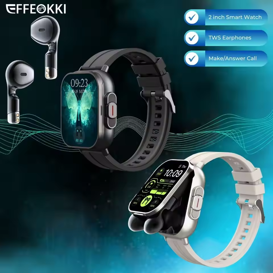 2025 Men's 2-in-1 Smartwatch with built-in earphones