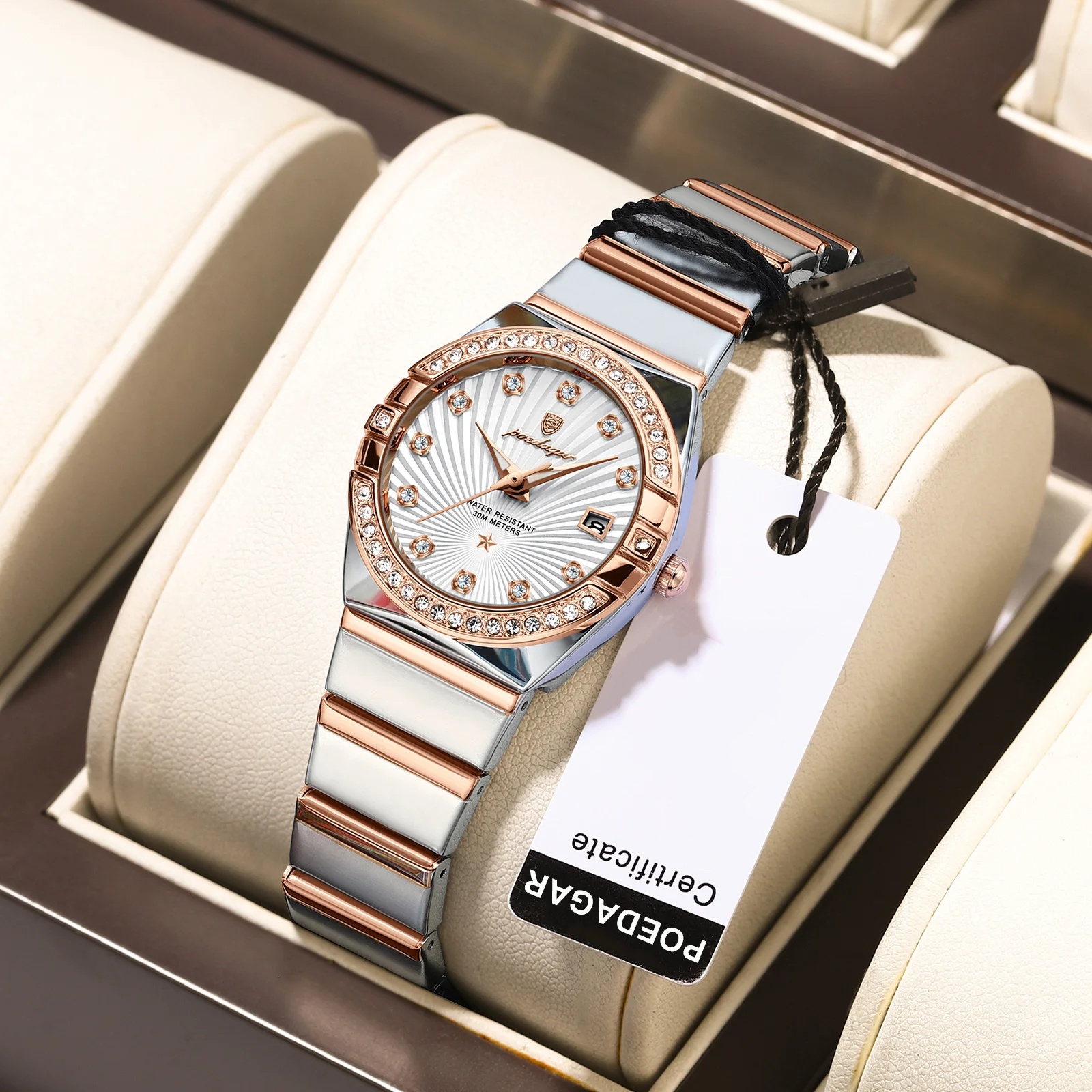 Luxury Women's Diamond Luminous Waterproof Watch