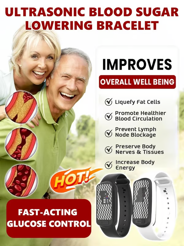 Ultrasonic blood sugar lowering bracelet