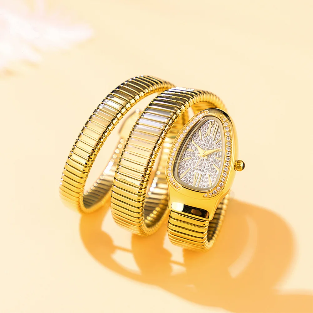 High-quality Luxury Women Quartz Watch Bracelet Stainless Steel Gold Ladies Watches Clock Fashion Ladies Wristwatch