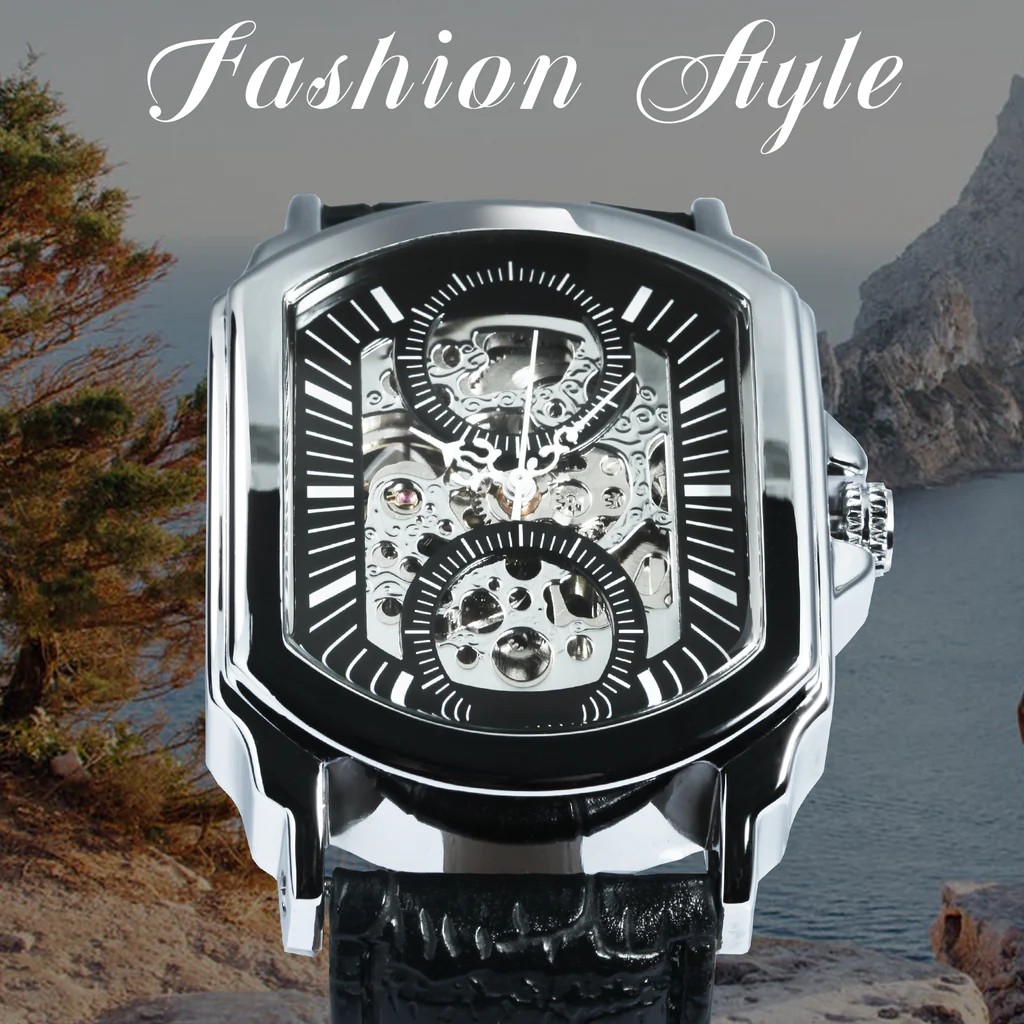 ✅Hot Sale 40% OFF❤️New Gucamel Automatic Square Mechanical Watch Genuine