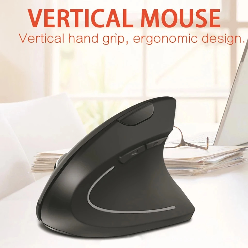 ✅Hot Sale 40% OFF❤️Vertical Wireless USB Mouse Ergonomic