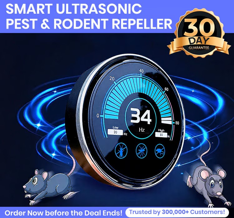Ultrasonic rodent repellent, mosquito repellent, cockroach repellent