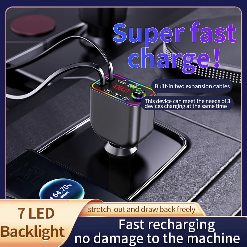 Car BT 5.3 Charger FM Transmitter