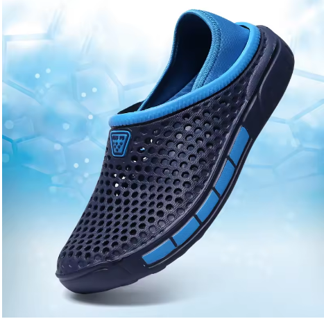 Summer Beach Men Sandals Breathable Men Casual Shoe Hole Shoes Light Clogs Home Garden Outdoor Male Flat Slippers