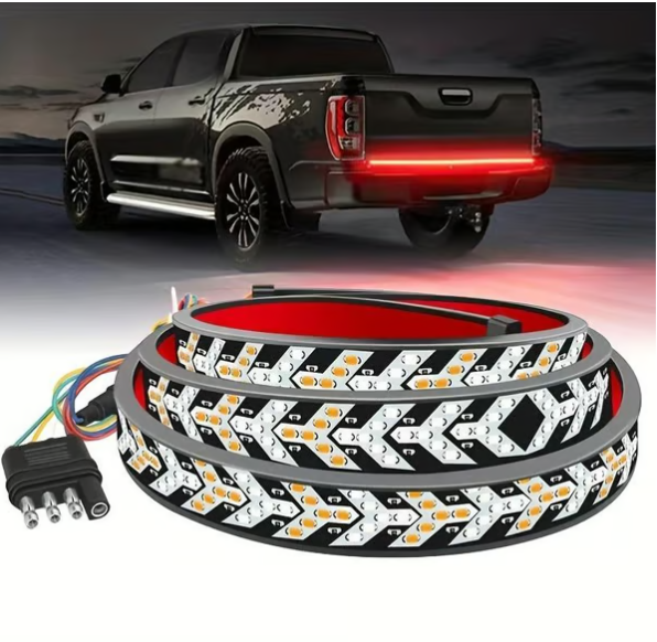 Dynamic Pickup DRL Turn Signal Lamp Tail Truck Tailgate Light Bar LED Strip Reverse Brake Lamp Sequential Flowing Turnning Lamp