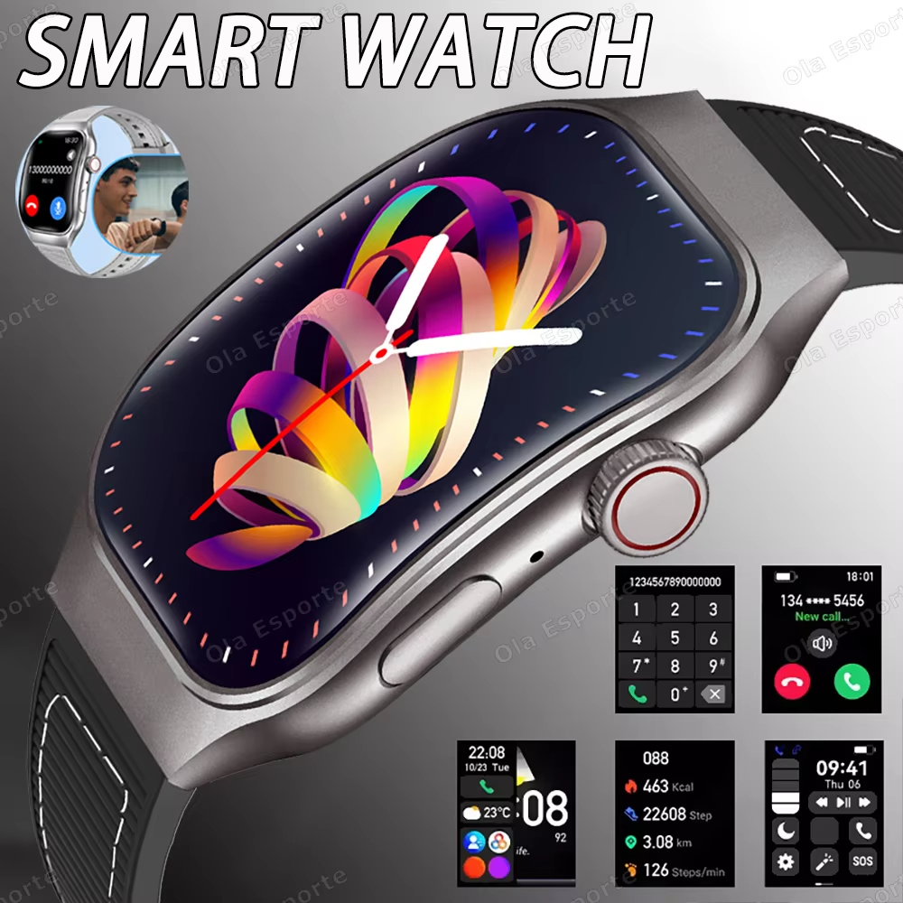 ⭐Hot Sale 40% OFF⏳ New Bluetooth Call Smart Watch 2.01” HD Curved Screen Sports Watches ECG+PPG Health Monitor Smartwatch For Android IOS